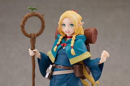 Delicious in Dungeon Pop Up Parade Marcille figure holding a staff with blue robe and smiling expression