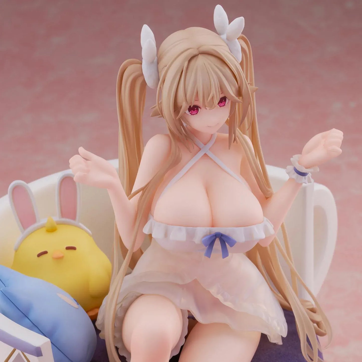Azur Lane Anchorage Interaction Dormitory Ver. 1/7 scale figure seated in an oversized teacup chair with plush accessories