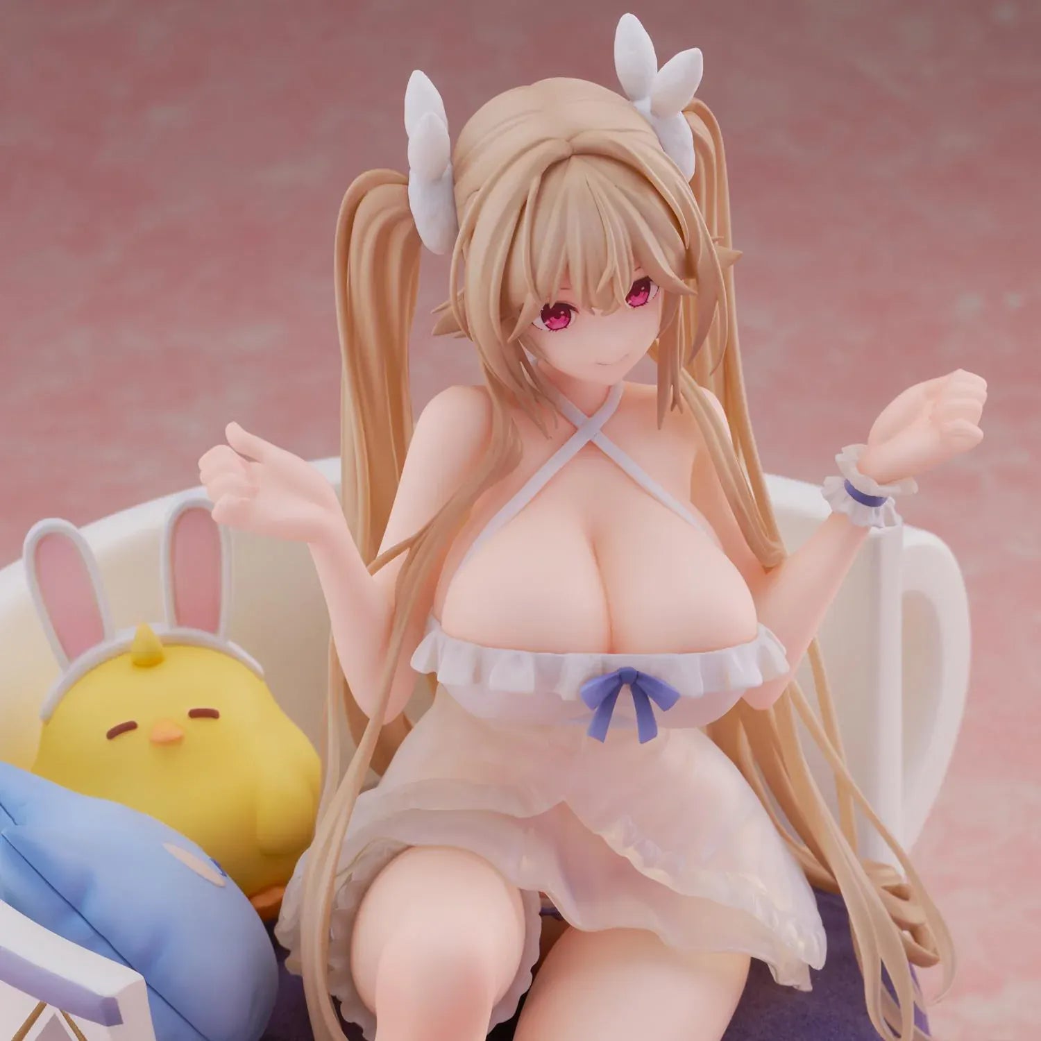Azur Lane Anchorage Interaction Dormitory Ver. 1/7 scale figure seated in an oversized teacup chair with plush accessories