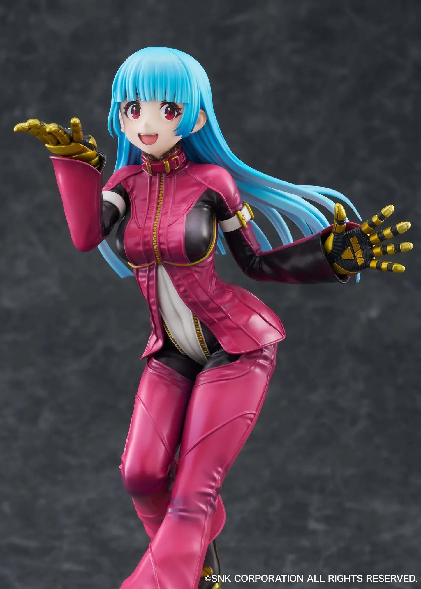 Kula Diamond The King of Fighters XV limited edition 1/7 scale figure in pink battle outfit with dynamic pose