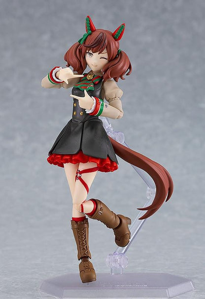 Umamusume Pretty Derby figma Nice Nature Figure Rerelease featuring Nice Nature in her black red and green racing outfit