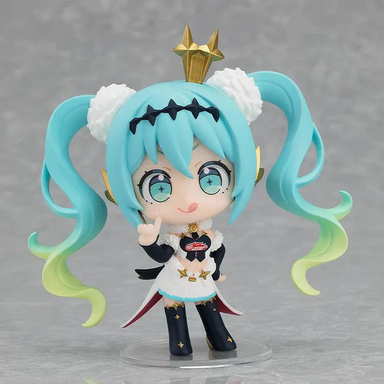 GOODSMILE RACING Miku All Stars Figure Collection Vol. 1 boxset featuring eight chibi Racing Miku designs from 2010 through 2024