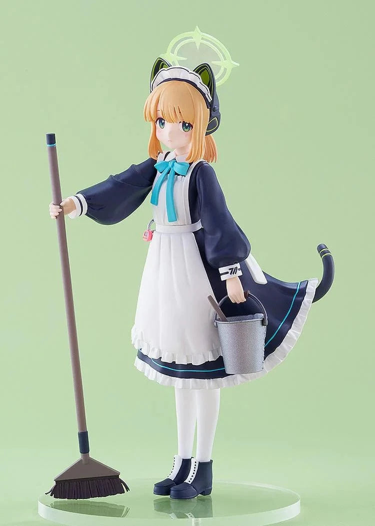Blue Archive Pop Up Parade Midori Maid Ver. figure with broom and bucket in maid outfit