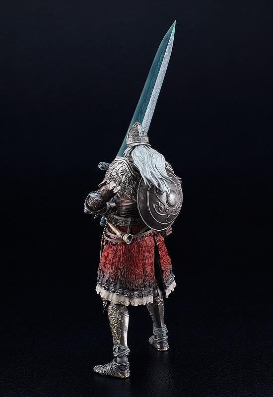 ELDEN RING figma Raging Wolf Figure rerelease featuring detailed medieval armor with sword, shield, and posable action figure design