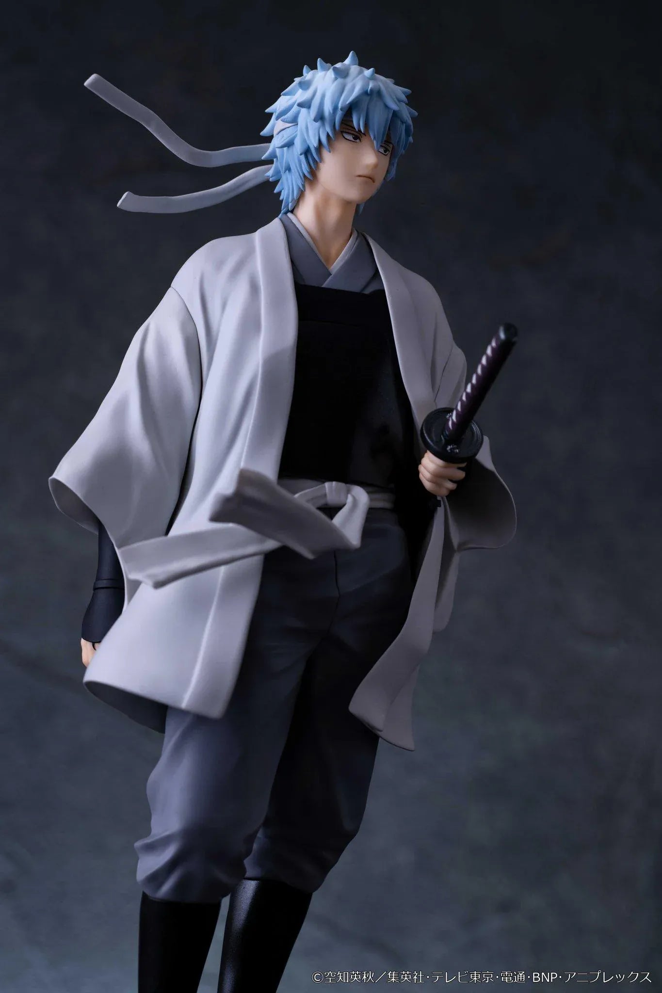 Gintama G.E.M. Carat Series Gintoki Sakata Joi-Shishi Ver. figure wearing traditional white and gray attire with a katana