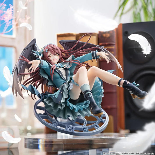 Idolmaster Shiny Colors Tenka Osaki Galdienne Amethyst Ver 1/6 Scale Figure with wings and clock base in dynamic pose