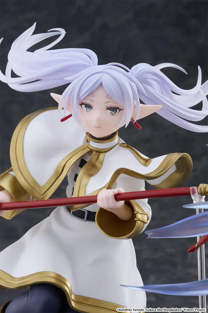 Frieren Beyond Journey's End AMP+ Frieren Figure reissue with dynamic blue magic effect and action pose