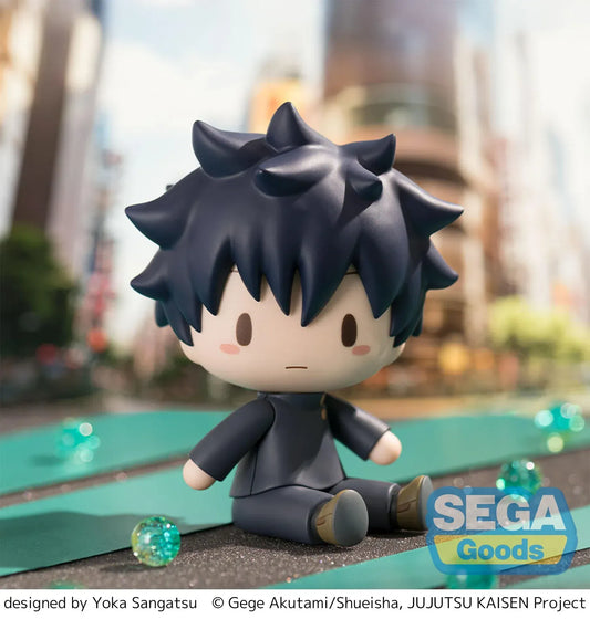 Jujutsu Kaisen Megumi Fushiguro Fuwa Petit chibi figure seated in school uniform