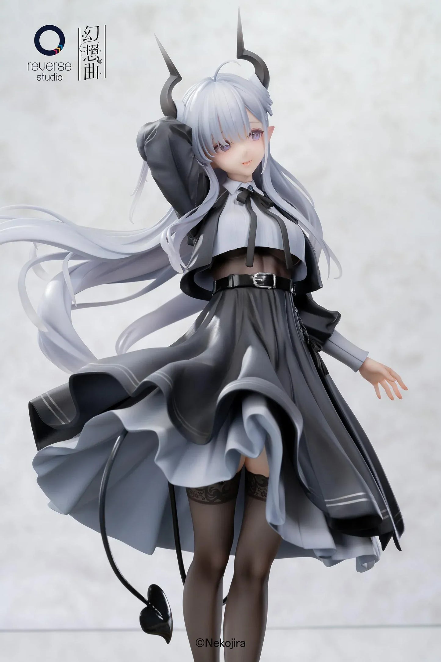 Fantasias Series Thea-chan Apprentice Succubus Ver Regular Outfit Edition 1/6 scale figure with bonus horns tail silver hair black dress