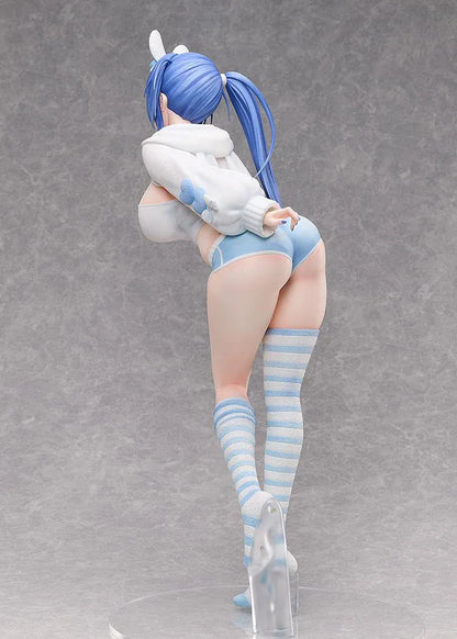 Azur Lane New Jersey Private Quarters Ver 1/3 Scale Figure with blue hair, bunny accessories, striped socks and frozen treat