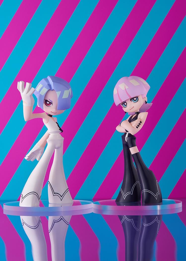 New PANTY & STOCKING with GARTERBELT POP UP PARADE Polyester and Polyurethane Figure Set with white and black outfits