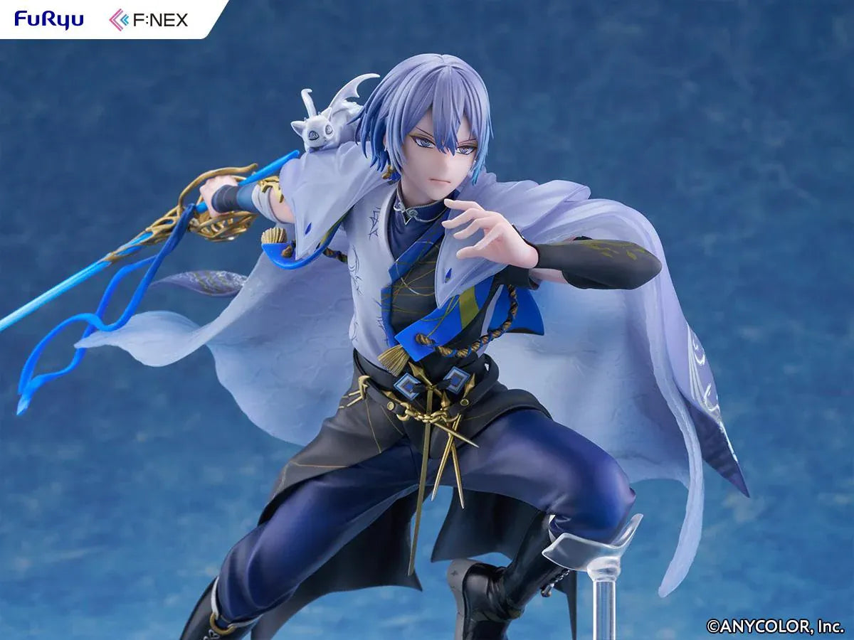 Nijisanji F:NEX Koyanagi Rou 1/7 scale figure in dynamic pose with blue sword