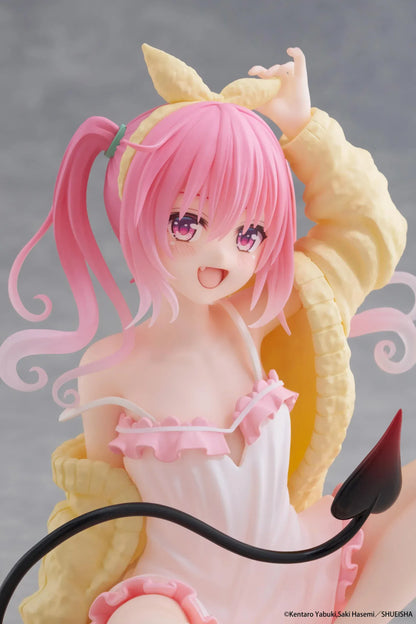 To Love-Ru Darkness Desktop Cute Nana roomwear version figure sitting pose with pink hair