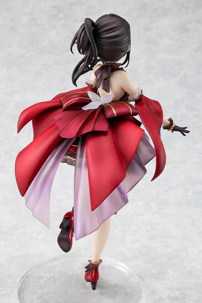 Love Live Sunshine Dia Kurosawa Love Live Days 5th Anniversary Ver. 1/7 Scale Figure featuring Dia in a red idol outfit with black and gold accents, ribbon details, and cheerful performance pose.