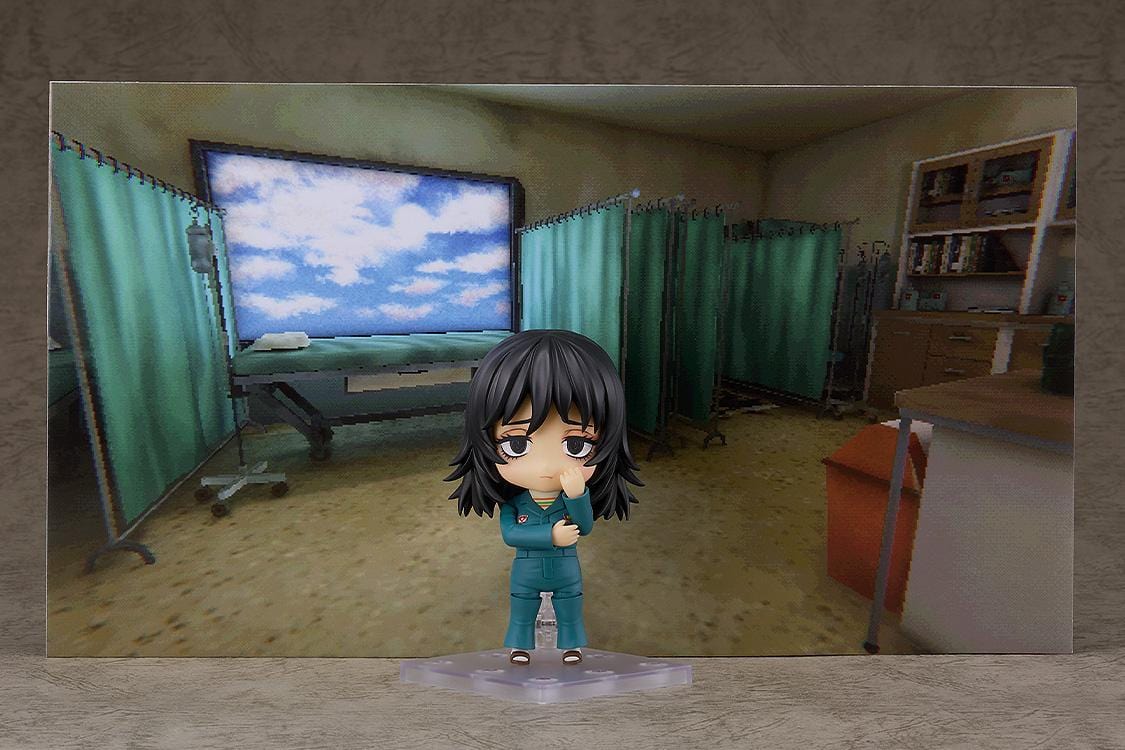 Mouthwashing Nendoroid No.2884 Anya in teal outfit with expressive thoughtful pose