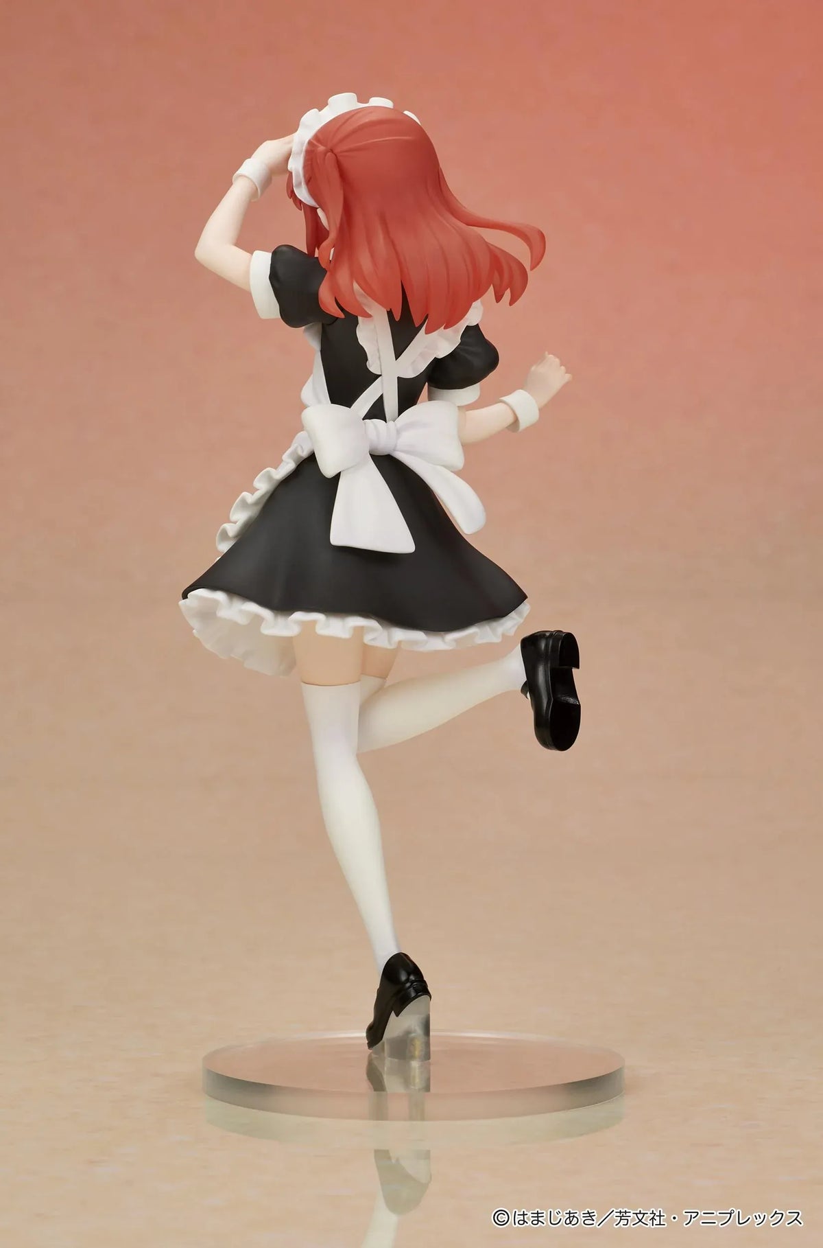 BOCCHI THE ROCK! DIGSTA Ikuyo Kita figure wearing a black-and-white maid outfit in a cheerful one-legged pose.