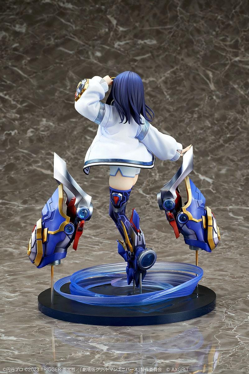 Gridman Universe Rikka Takarada AXGRIT Ver. 1/7 Scale Figure with futuristic armor and mechanical base