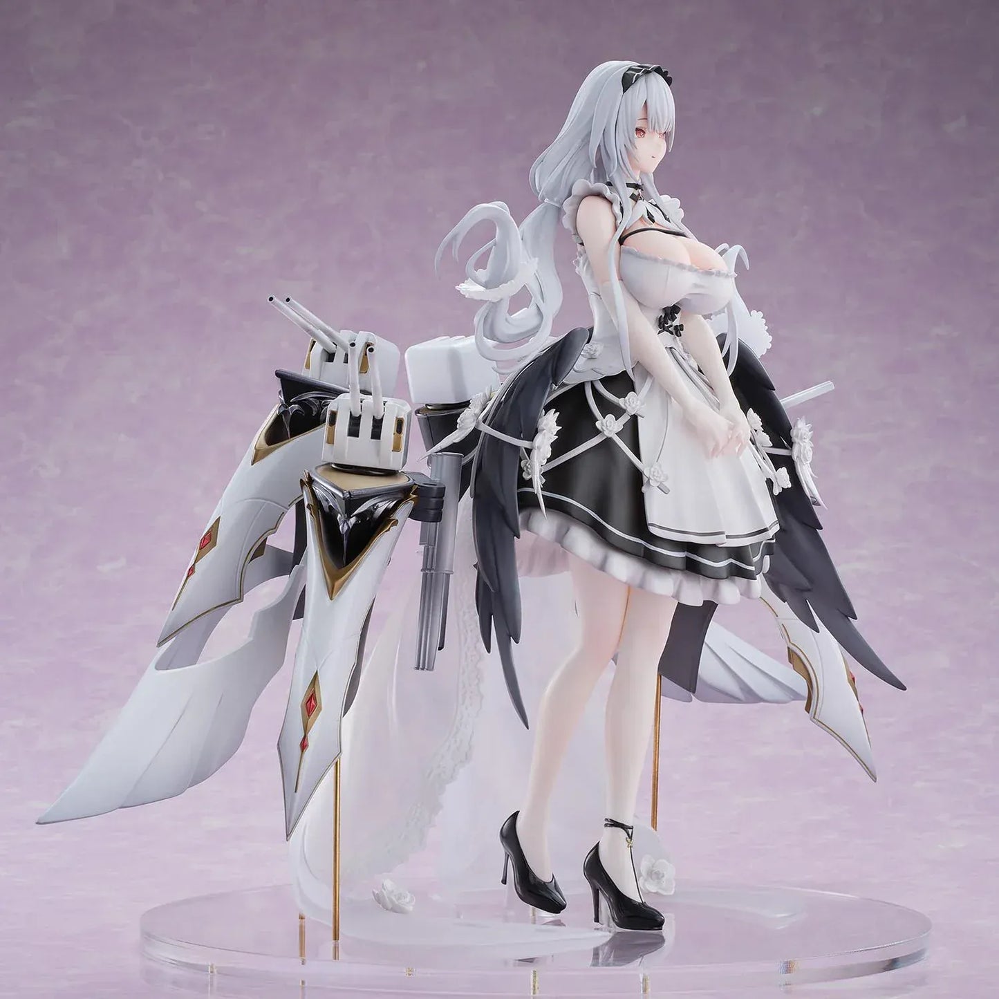 Shira Heavy Equipment 1/6 Scale Figure Azur Lane anime shipgirl with mechanical rigging and elegant outfit