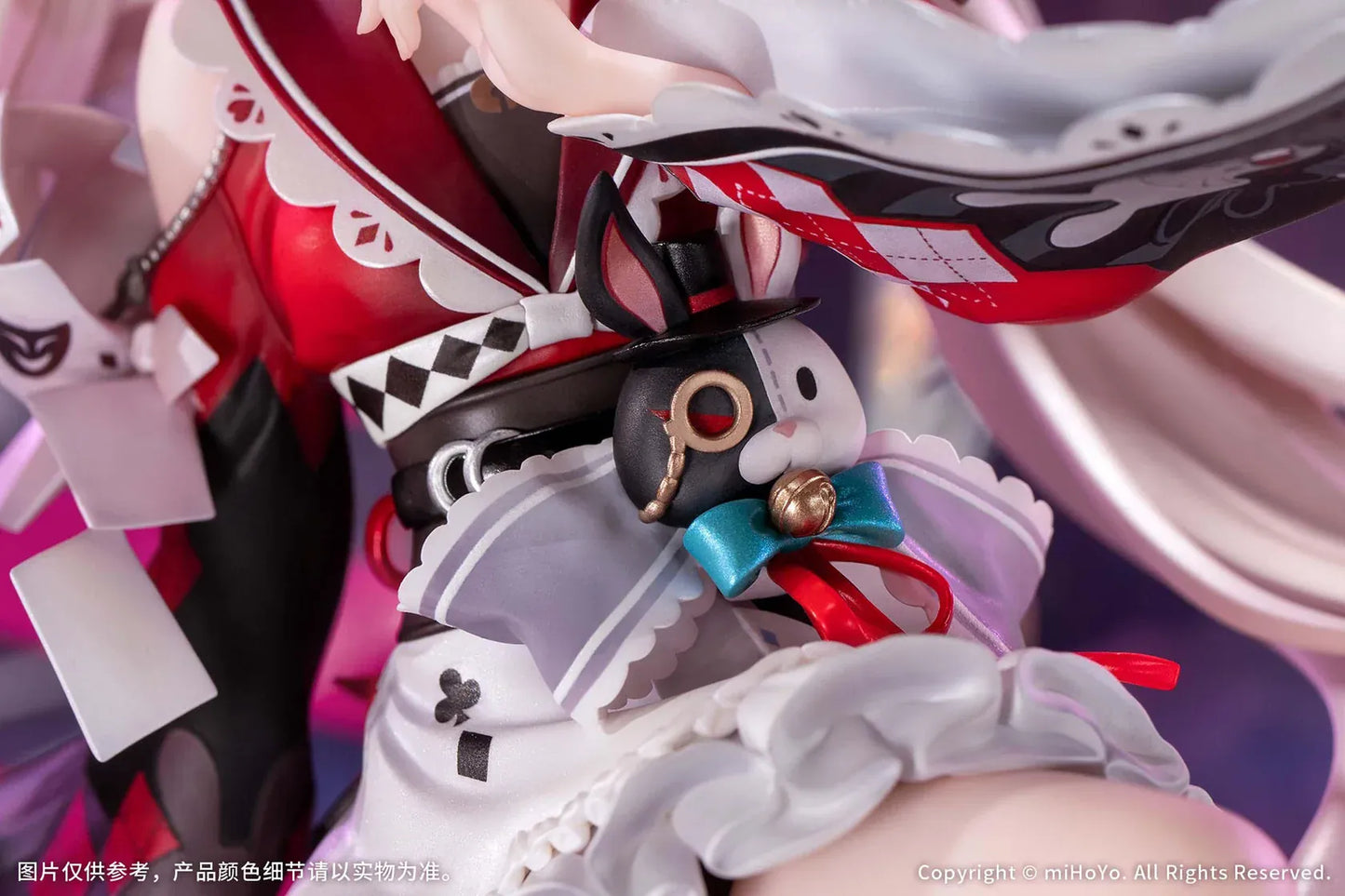 Honkai Star Rail Sparxie Bonus Edition 1/7 Scale Figure with top hat base, rabbit accessories and livestream-inspired backdrop