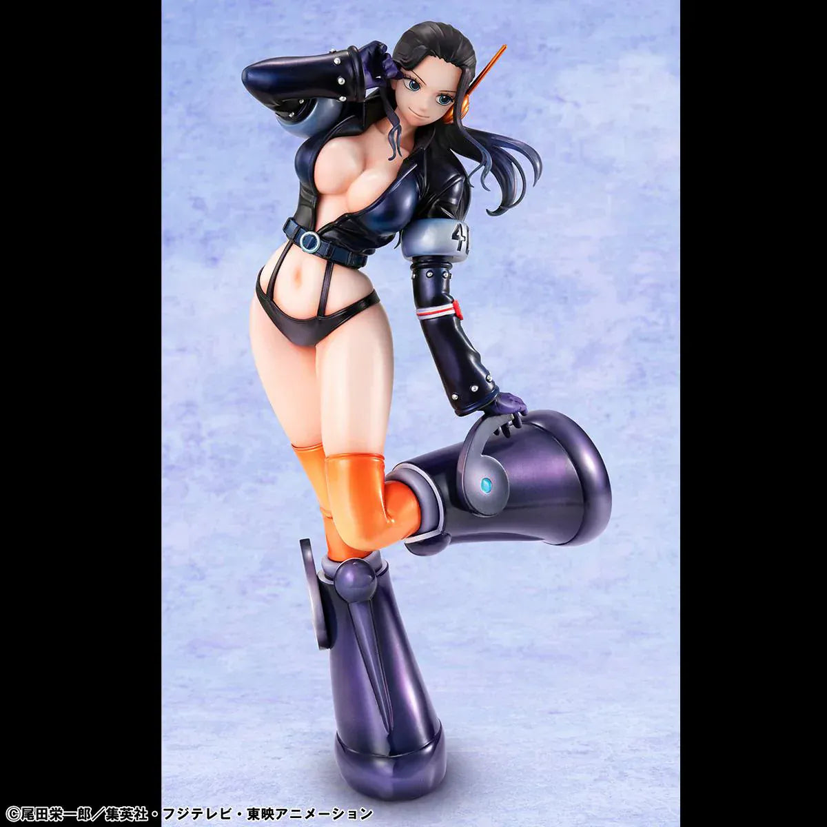 "One Piece Portrait of Pirates Nico Robin Evolutionary History figure standing in futuristic outfit with dynamic pose."