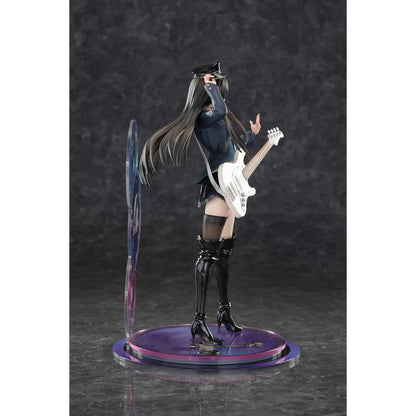 White Album 2 Kazusa Touma Reunion 1/6 Scale Figure with white electric guitar, black boots, music-disc backdrop, and stage-style display base