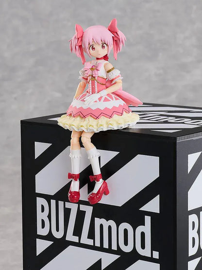 Puella Magi Madoka Magica Walpurgisnacht Rising Madoka Kaname 1/12 scale action figure wearing her new pink magical girl outfit.