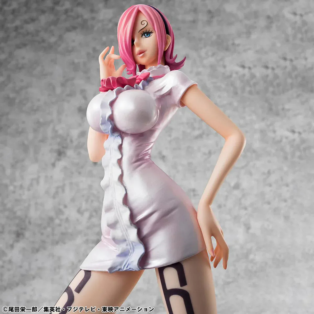 One Piece Portrait of Pirates Vinsmoke Reiju Limited Edition rerun figure wearing white dress with pink heels