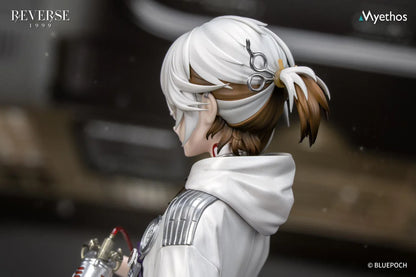 Reverse 1999 Gift+ Medicine Pocket 1/8 Scale Figure wearing a white laboratory coat, metallic silver pants, and black boots