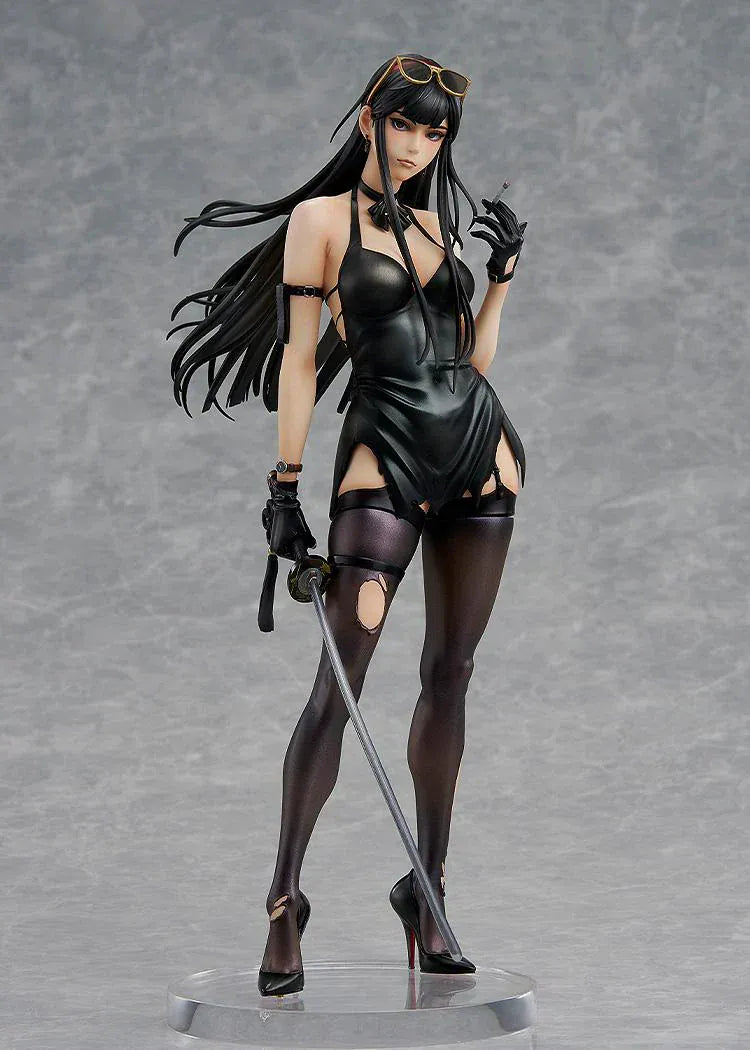 Guweiz Illustration G.A.F.C. Series IRENA figure with long black coat and sword