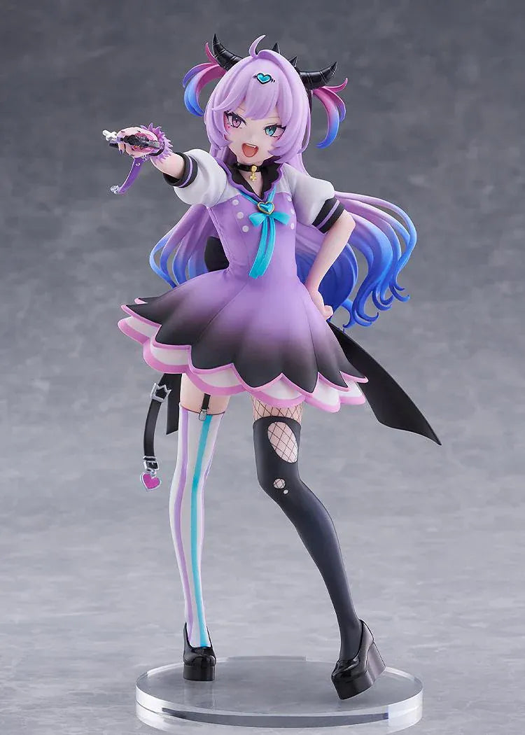 NEEDY GIRL OVERDOSE Purple Lollipop 1/7 scale figure featuring a dynamic pose, gradient purple hair, and a detailed pastel outfit