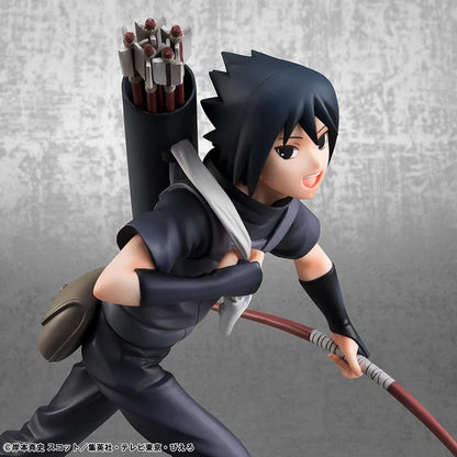 Naruto Shippuden G.E.M. Series Itachi and Sasuke Uchiha Figure Set featuring the brothers running together