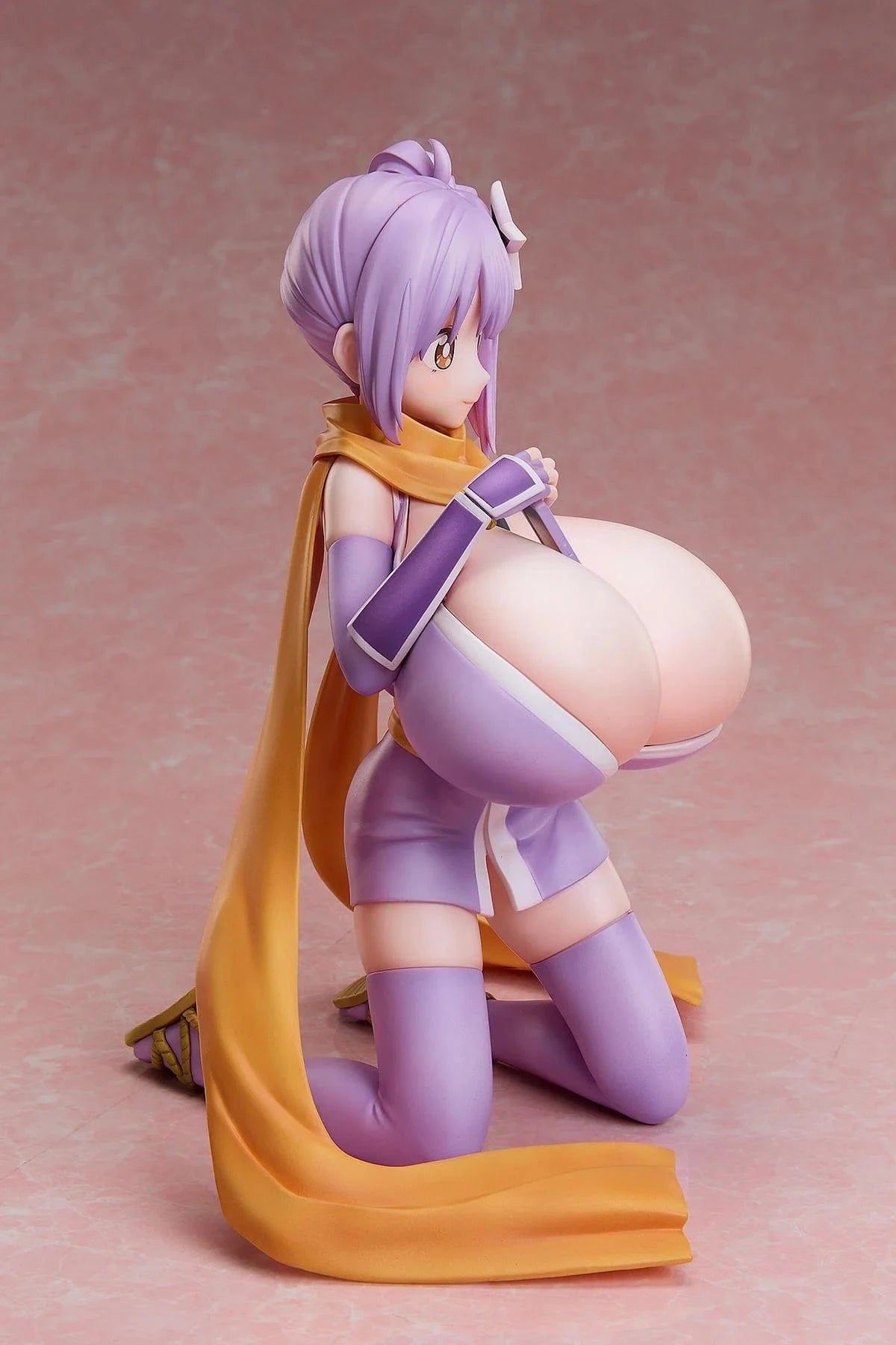 A Ninja and an Assassin Under One Roof Satoko Kusagakure Kyonyuu Ver. 1/4 Scale Figure with purple outfit and orange scarf