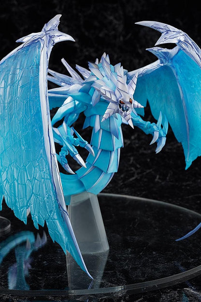 Yu-Gi-Oh Brionac Dragon of the Ice Barrier figure with translucent blue wings and icy armor