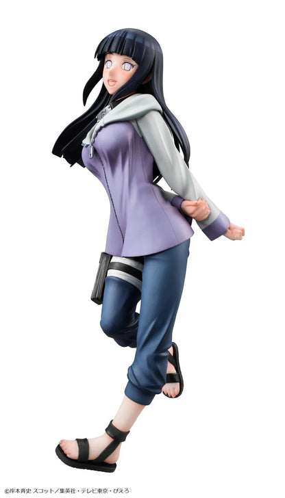 Naruto Shippuden Gals Series Hinata Hyuga figure wearing her lavender shinobi outfit in a graceful pose