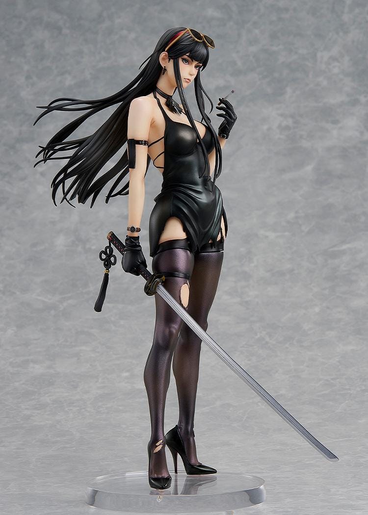 Guweiz Illustration G.A.F.C. Series IRENA figure with long black coat and sword