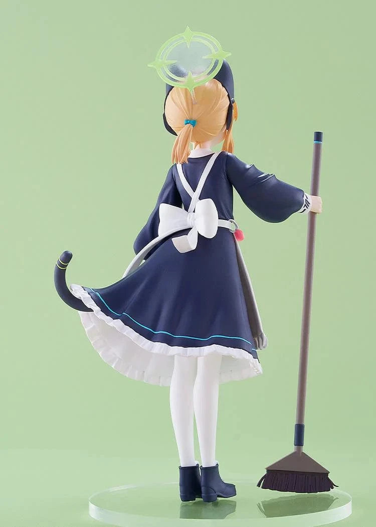 Blue Archive Pop Up Parade Midori Maid Ver. figure with broom and bucket in maid outfit