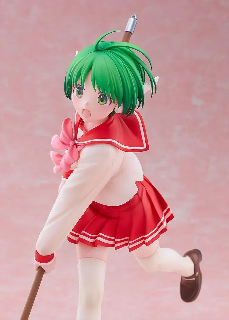 To Heart Multi 1/7 scale figure featuring Multi in her classic school uniform holding a mop in a cheerful cleaning pose