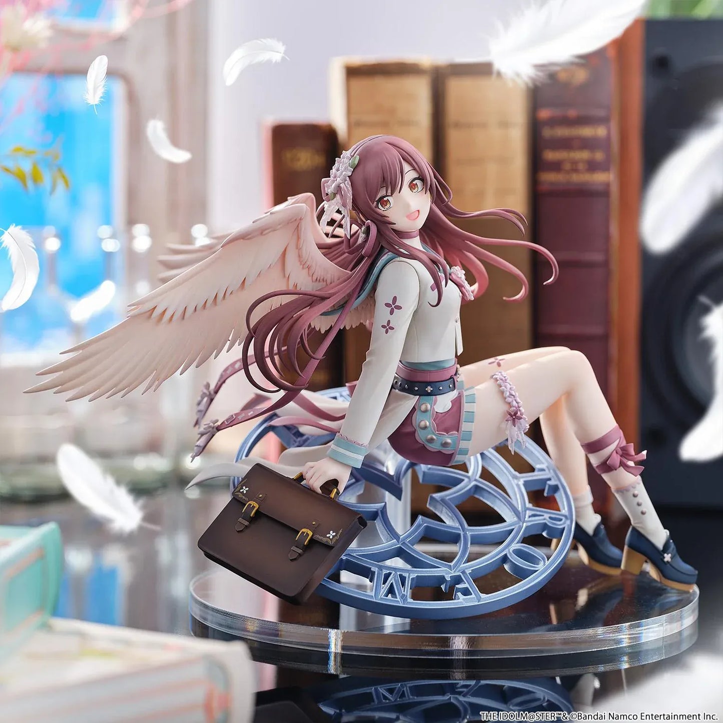 Amana Osaki Gardienne Tourmaline 1/6 scale figure with wings seated on clock base with handbag