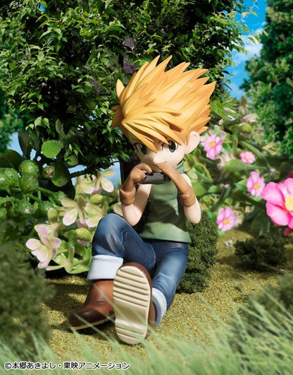 Digimon Adventure G.E.M. Series Garurumon and Ishida Yamato Rerelease figure with Garurumon in a crouched pose and Yamato seated beside him