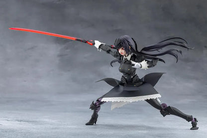 Megalomaria Unlimited Universe Maria Kagaribi Dress Code model kit wearing a gothic black dress and holding a red-bladed sword.