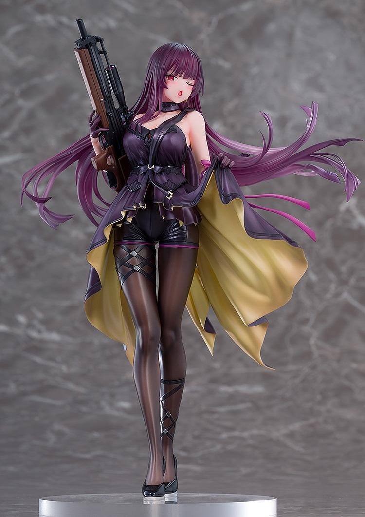 Girls' Frontline 2 Exillium Makiatto Ballroom Interlude Ver 1/7 scale figure holding rifle with flowing coat and stockings