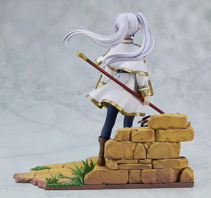 Frieren Beyond Journey’s End Frieren Magic of the Eventide Glow 1/7 scale figure standing with staff on detailed stone base.