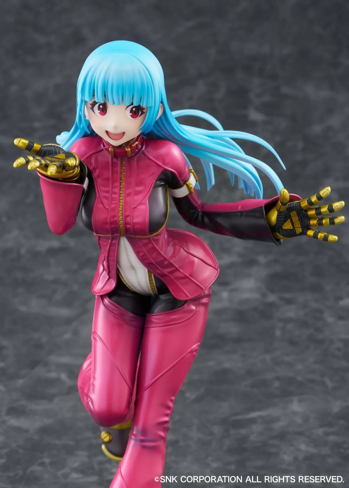 Kula Diamond The King of Fighters XV limited edition 1/7 scale figure in pink battle outfit with dynamic pose