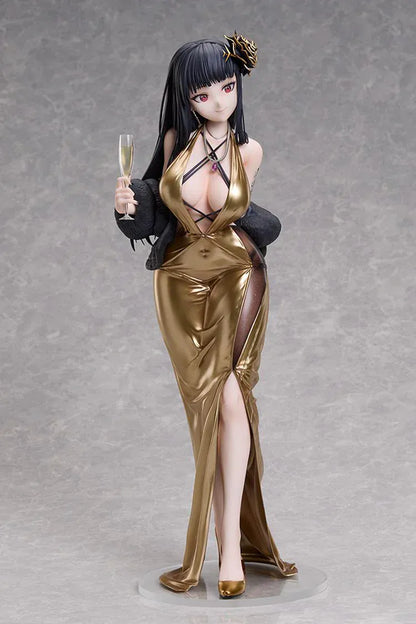 D Killer Wife Secret Party Cleaner 1/4 scale figure in gold dress holding a champagne glass.
