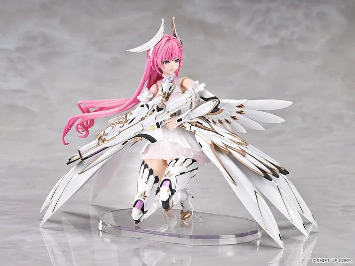 GODDESS OF VICTORY NIKKE Hyper Body Dorothy articulated figure wearing a white-and-gold outfit with mechanical wings.