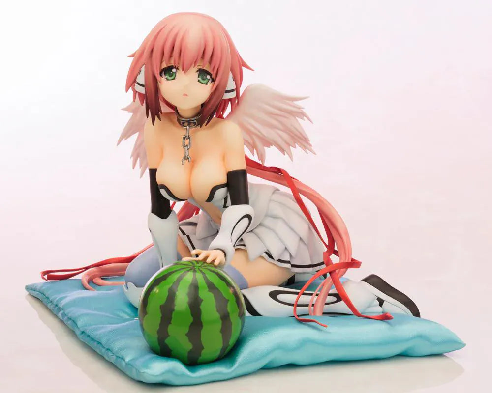 Heaven's Lost Property Final The Movie Eternally My Master Ikaros 1/6 Scale Figure featuring Ikaros seated with pink hair, angel wings, ribbon details, and character-inspired outfit.
