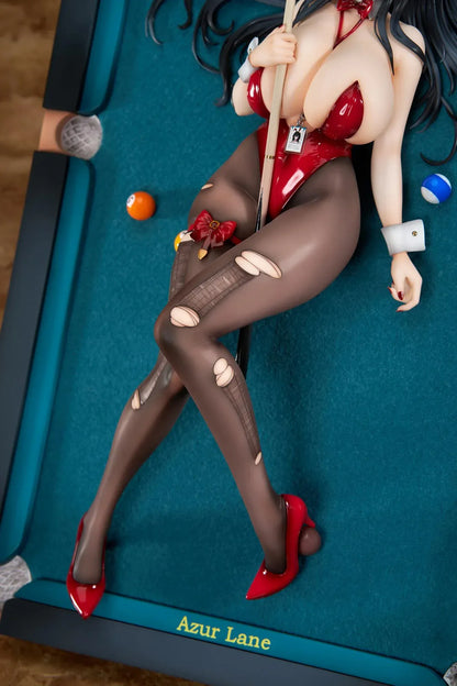 Azur Lane Taihou Fun on the Baize 1/7 scale figure featuring red bunny outfit on billiards table-themed display base
