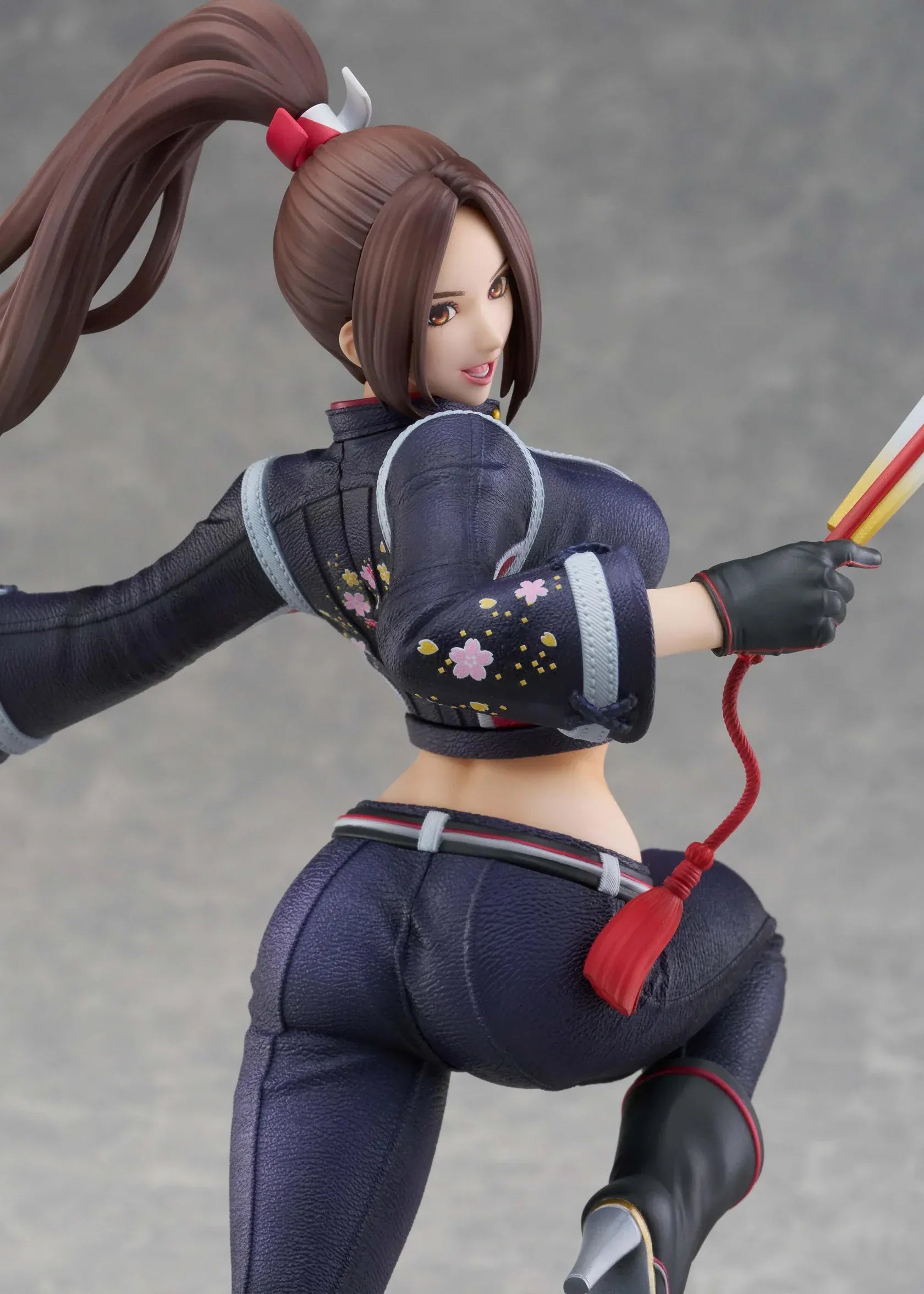 Mai Shiranui City of the Wolves 1/7 scale figure in dynamic action pose with modern ninja outfit