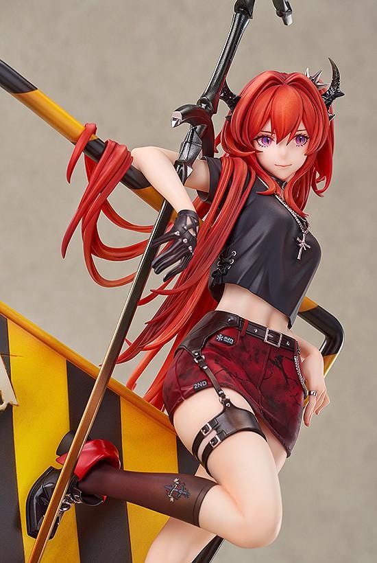 Surtr Liberte Echec 1/7 scale figure Arknights anime figure red hair urban base sword leaning pose detailed collectible