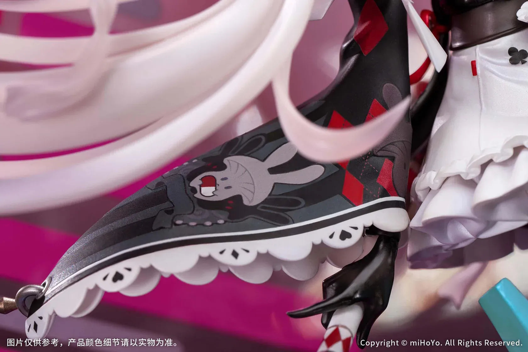 Honkai Star Rail Sparxie Bonus Edition 1/7 Scale Figure with top hat base, rabbit accessories and livestream-inspired backdrop